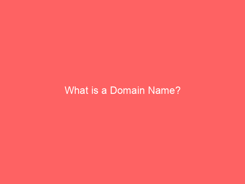 What is a Domain Name?