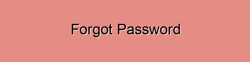 Forgot Password